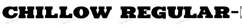 chillow regular字体转换
